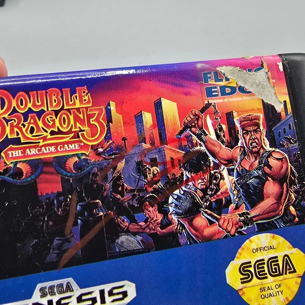 Double Dragon 3 The Arcade Game Sega Genesis Flying Edge Cartridge and Case
